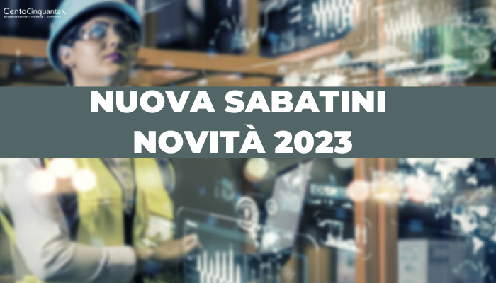 Nuova Sabatini novità 2023