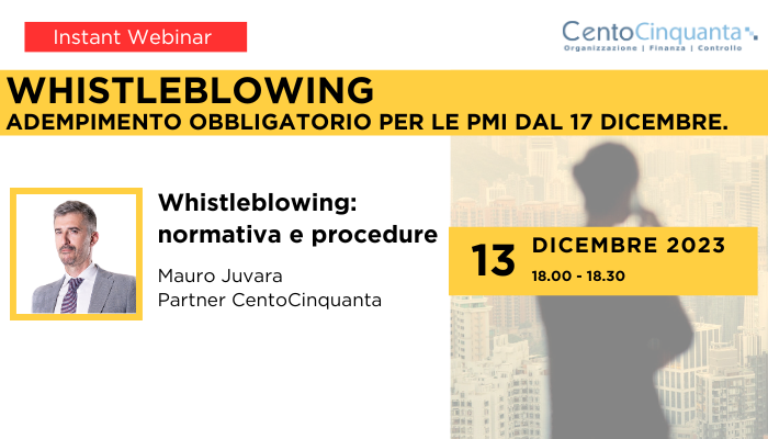 Whistleblowing: normativa e procedure