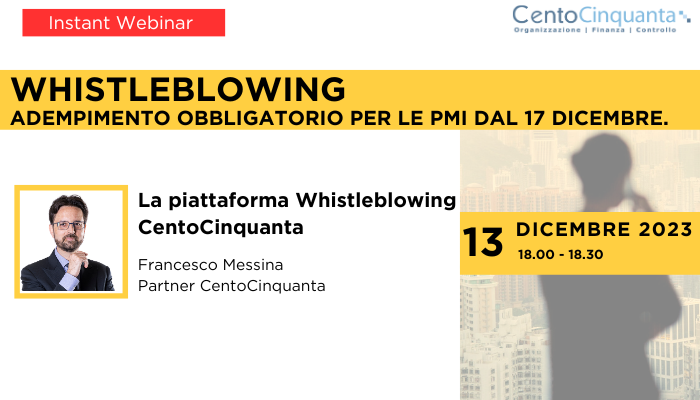 La piattaforma Whistleblowing di CentoCinquanta