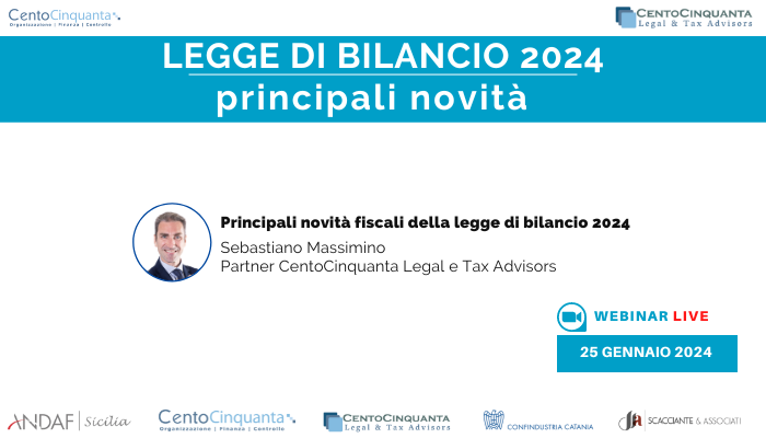 Principali novità fiscali della legge di bilancio 2024